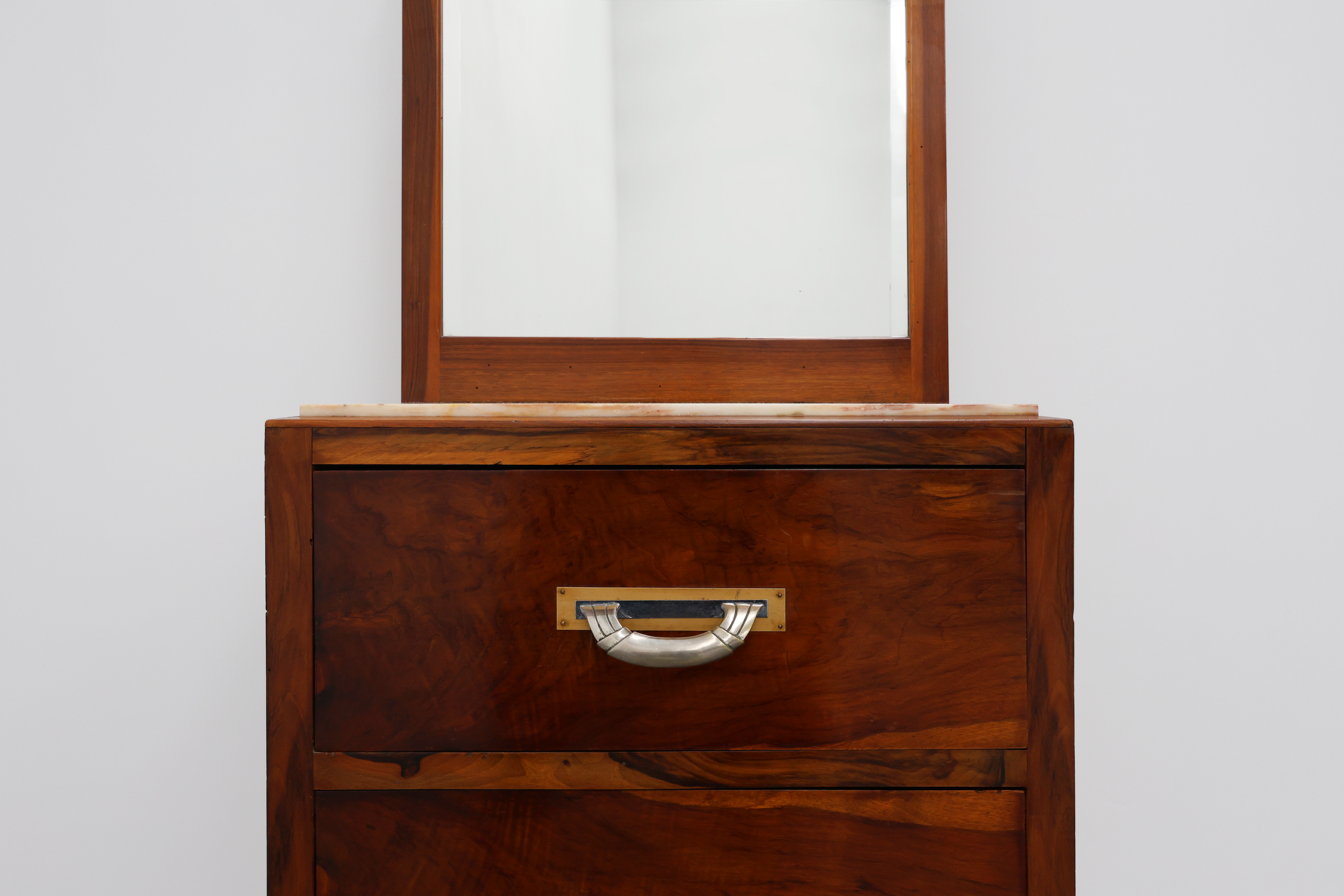 Art Deco Chest of drawers or dressing table with mirror, France 1930sthumbnail